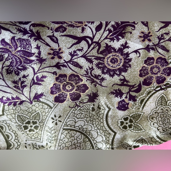 Xhilaration Paisley Satin Sequins Trim Camisole Tank Top - Picture 4 of 9